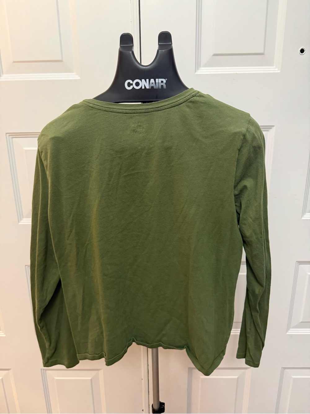 Time and Tru Olive Green Long Sleeve Tee - Picture 2 of 3